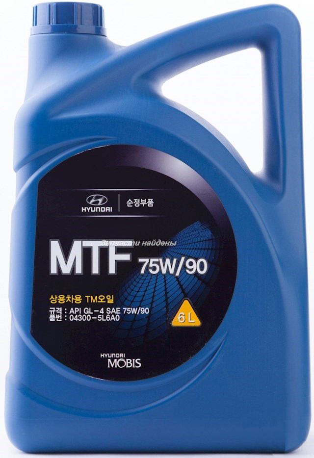Масло трансмиссионное GL-4 MTF 75W-90 6L MOBIS